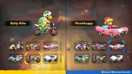 Some of the vehicles that you can use (Image via Nintendo)